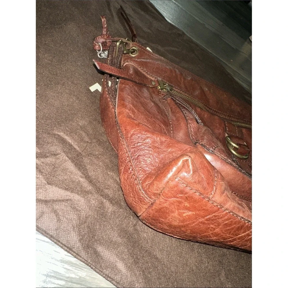 Fossil‎ vintage Leather Shoulder Bag brown with dust bag